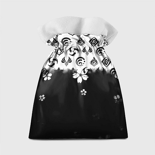 Подарочный мешок Doom черно белые аниме / 3D-принт – фото 2