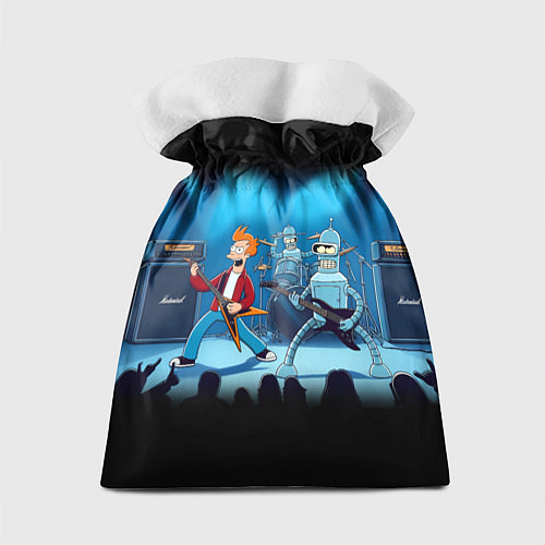Подарочный мешок Rock group Futurama - ai art fantasy / 3D-принт – фото 2