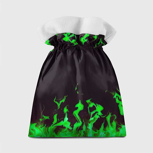 Подарочный мешок Doom зелёный огонь / 3D-принт – фото 2