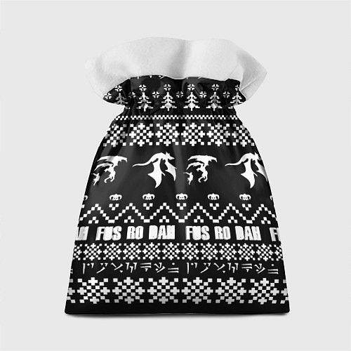 Подарочный мешок Doom x elders scrolls pattern / 3D-принт – фото 2