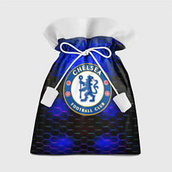 Мешок для подарков Chelsea соты неоновые, цвет: 3D-принт
