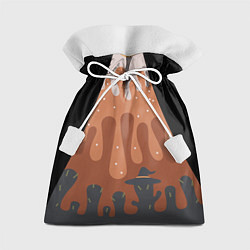 Мешок для подарков Хэллоуин в тыквенном латте, цвет: 3D-принт