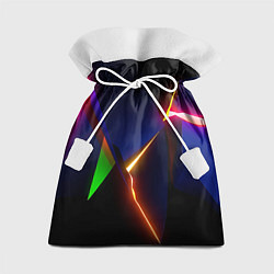 Мешок для подарков Neon colored geometric, цвет: 3D-принт