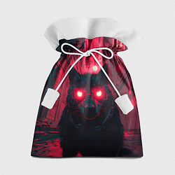 Мешок для подарков Лиса киберпанк, цвет: 3D-принт