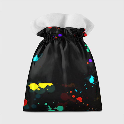 Подарочный мешок Манчестер Юнайтед краски неон / 3D-принт – фото 2