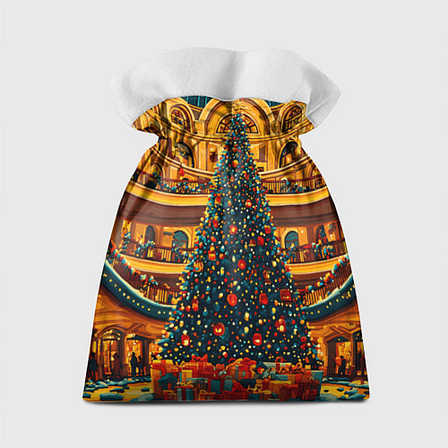Подарочный мешок Московская новогодняя елка / 3D-принт – фото 2