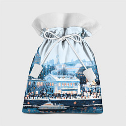 Мешок для подарков Иллюстрация Московский новый год, цвет: 3D-принт