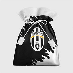 Мешок для подарков Juventus белый огонь текстура, цвет: 3D-принт