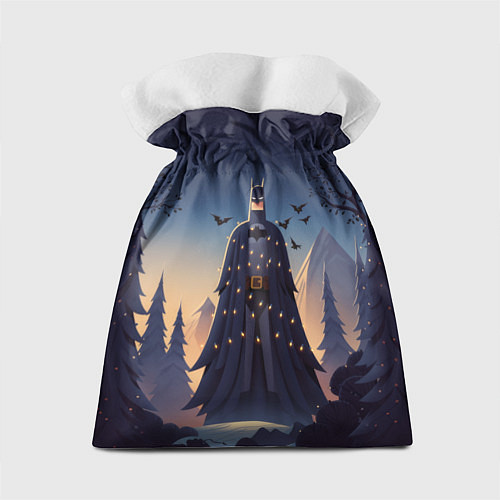 Подарочный мешок Новогодний Бэтмен / 3D-принт – фото 2