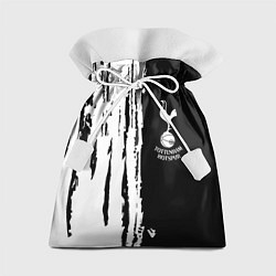 Мешок для подарков Tottenham Hotspur белые краски, цвет: 3D-принт