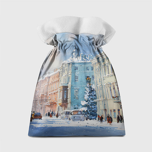 Подарочный мешок Зимний Питер / 3D-принт – фото 2