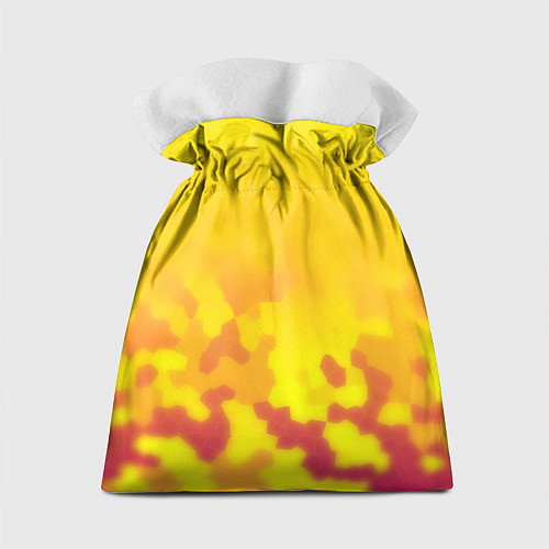 Подарочный мешок Borussia камуфляж желтый текстура / 3D-принт – фото 2