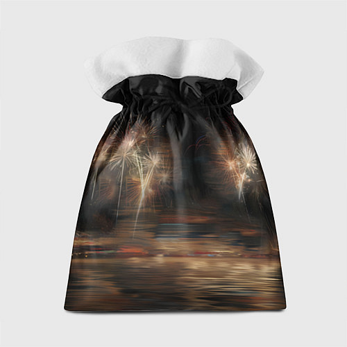 Подарочный мешок 2026 Лошадь на фоне салюта / 3D-принт – фото 2