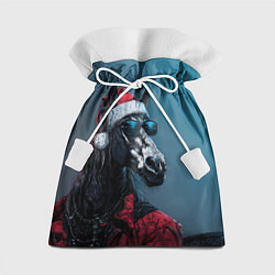 Подарочный мешок Лошадь в новогоднем стиле