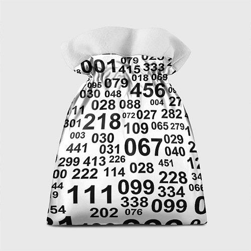 Подарочный мешок Лестер сити цифры символы / 3D-принт – фото 2