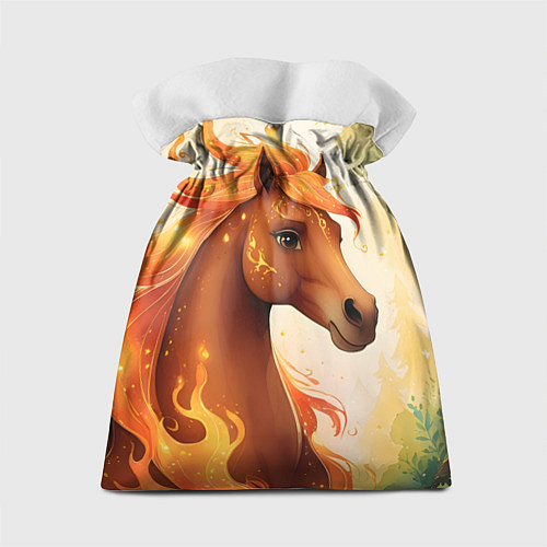Подарочный мешок Милая огненная лошадь / 3D-принт – фото 2