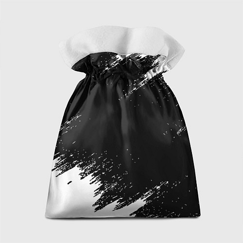 Подарочный мешок Реал Мадрид черно белые краски / 3D-принт – фото 2