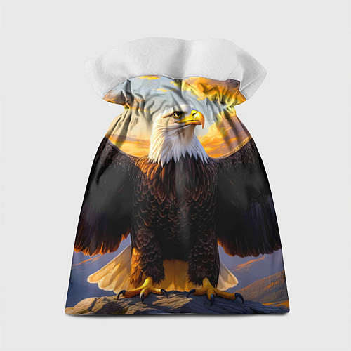 Подарочный мешок Белоголовый орлан владыка небес / 3D-принт – фото 2