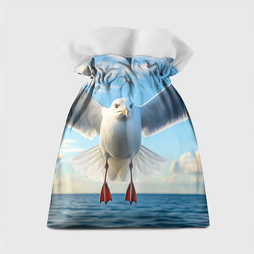 Подарочный мешок Чайка над волной / 3D-принт – фото 2