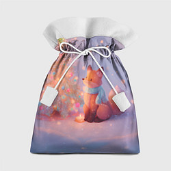 Мешок для подарков Лисичка Новый год, цвет: 3D-принт