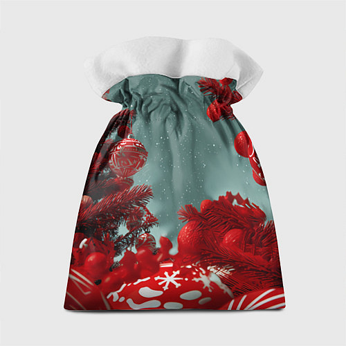 Подарочный мешок Рыжий кот - Новый год / 3D-принт – фото 2