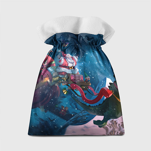 Подарочный мешок Санта с динозавром / 3D-принт – фото 2