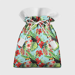 Мешок для подарков Туканы в тропиках, цвет: 3D-принт