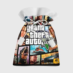 Мешок для подарков GTA 5: City Stories, цвет: 3D-принт