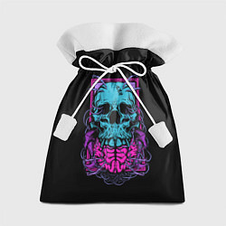 Мешок для подарков Кислотный череп, цвет: 3D-принт