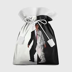 Мешок для подарков Eminem: Black & White, цвет: 3D-принт