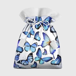 Мешок для подарков Голубые бабочки, цвет: 3D-принт
