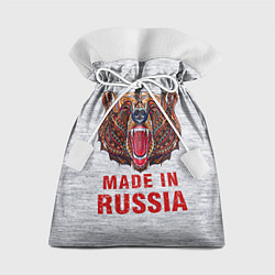 Мешок для подарков Bear: Made in Russia, цвет: 3D-принт