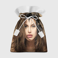 Мешок для подарков Анжелина Джоли, цвет: 3D-принт