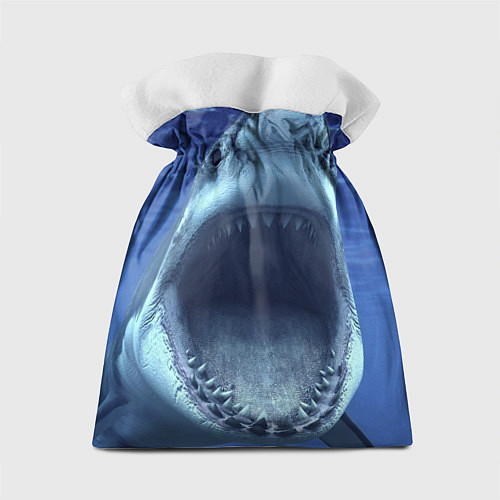 Подарочный мешок Белая акула / 3D-принт – фото 2