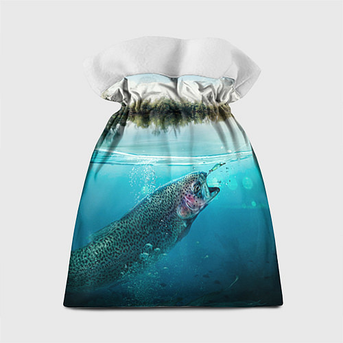 Подарочный мешок Рыбалка на спиннинг / 3D-принт – фото 2