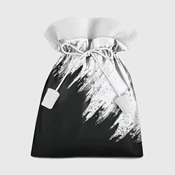 Мешок для подарков Черно-белый разрыв, цвет: 3D-принт