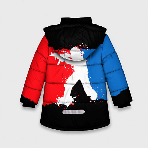 Зимняя куртка для девочки CS:GO Colors / 3D-Черный – фото 2