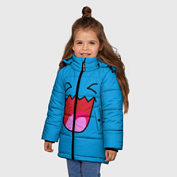 Куртка зимняя для девочки Покеболл, цвет: 3D-черный — фото 2
