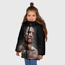 Куртка зимняя для девочки Conor McGregor, цвет: 3D-красный — фото 2