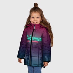 Куртка зимняя для девочки California, цвет: 3D-светло-серый — фото 2