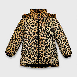 Зимняя куртка для девочки Гепард (шкура)