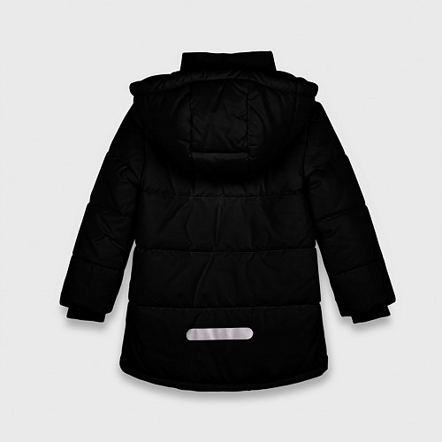 Зимняя куртка для девочки Monkey: to boldly go / 3D-Черный – фото 2