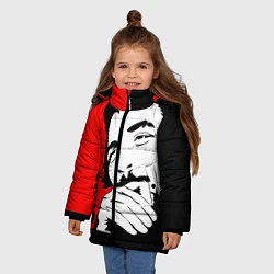 Куртка зимняя для девочки Че Гевара, цвет: 3D-светло-серый — фото 2