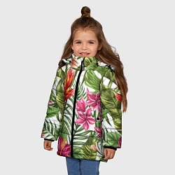 Куртка зимняя для девочки Фэшн 6, цвет: 3D-красный — фото 2