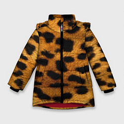 Зимняя куртка для девочки Шкура леопарда
