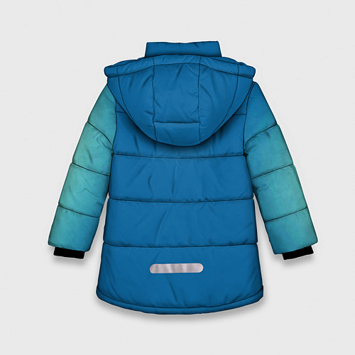 Зимняя куртка для девочки Остров / 3D-Черный – фото 2