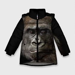 Зимняя куртка для девочки Глаза гориллы