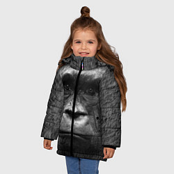 Куртка зимняя для девочки Взгляд, цвет: 3D-черный — фото 2