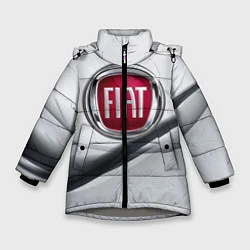 Куртка зимняя для девочки FIAT, цвет: 3D-светло-серый