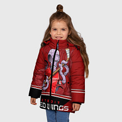 Куртка зимняя для девочки Detroit Red Wings, цвет: 3D-красный — фото 2